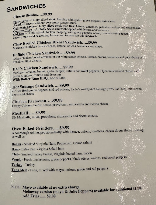 Menu Hofbrau - 1