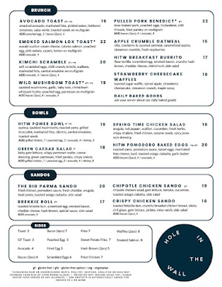 Menu Hole In The Wall - Fidi - 5