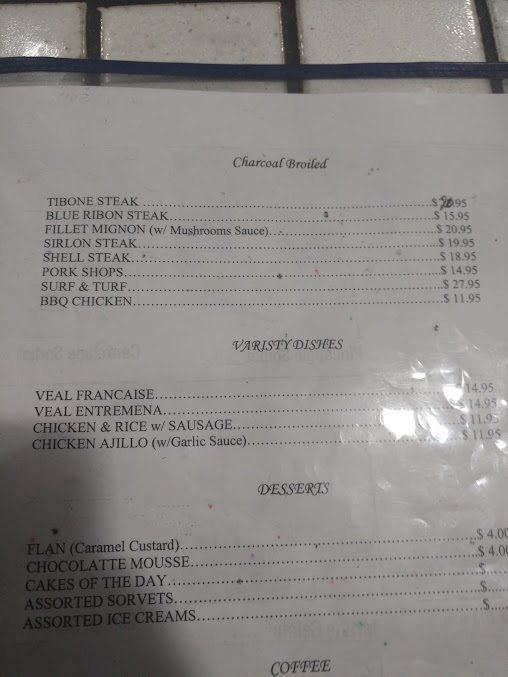 Menu Hollywood Blue Ribbon Restaurant - 1