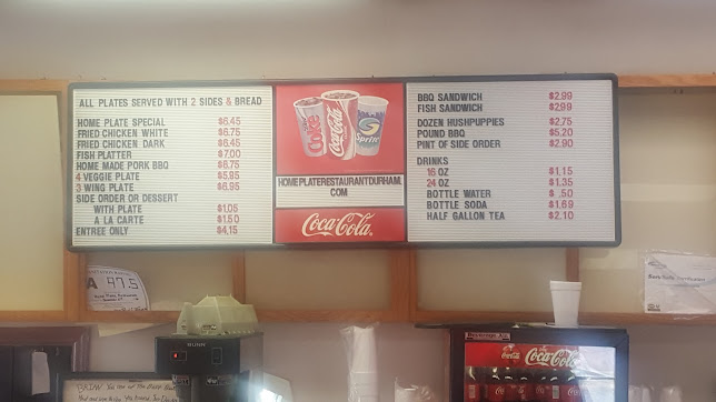 Menu Home Plate Restaurant - 0