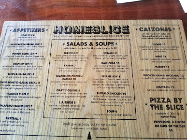 Menu Homeslice Pizza + Patio - 1
