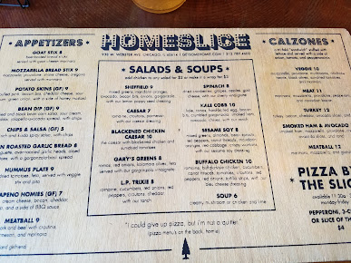 Menu Homeslice Pizza + Patio - 6