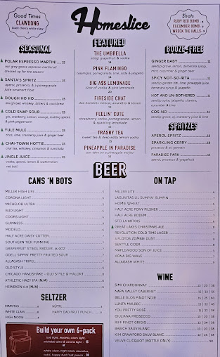 Menu Homeslice Pizza + Patio - 9