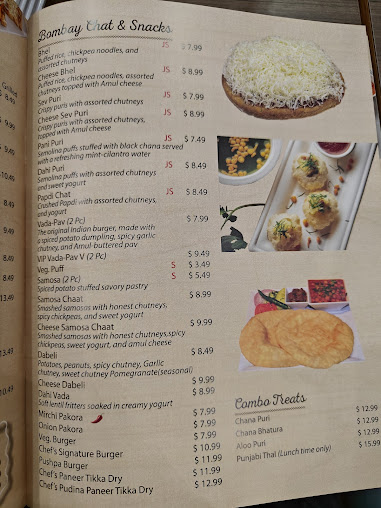 Menu Honest Indian Vegetarian Restaurant Austin - 2