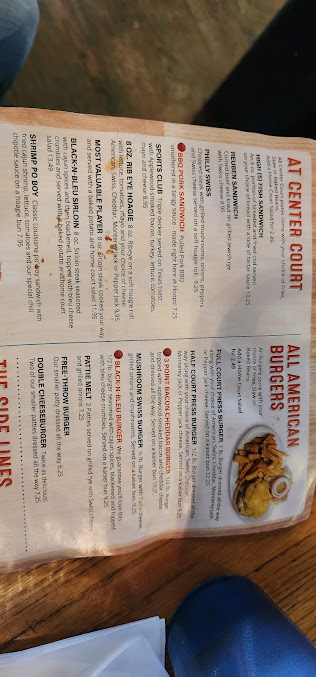 Menu Hoops Grill Sports Bar - 3