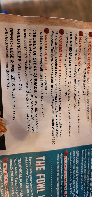 Menu Hoops Grill Sports Bar - 6