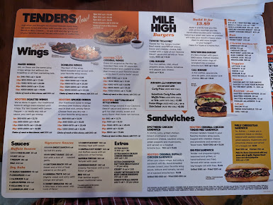Menu Hooters Of Mission Valley - 8