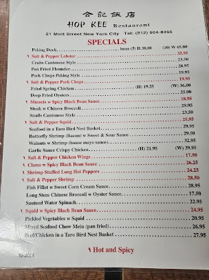 Menu Hop Kee Restaurant - 0
