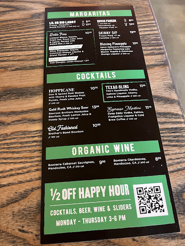 Menu Hopdoddy Burger Bar - 0