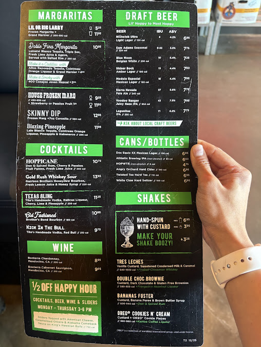 Menu Hopdoddy Burger Bar - 5
