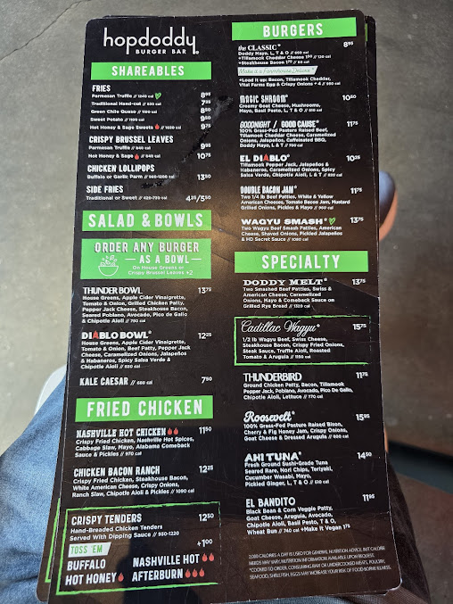 Menu Hopdoddy Burger Bar - 9