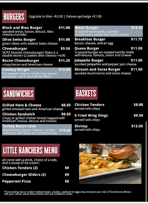 Menu Horn Creek Pub 2 - 1