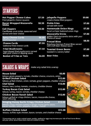 Menu Horn Creek Pub 2 - 2