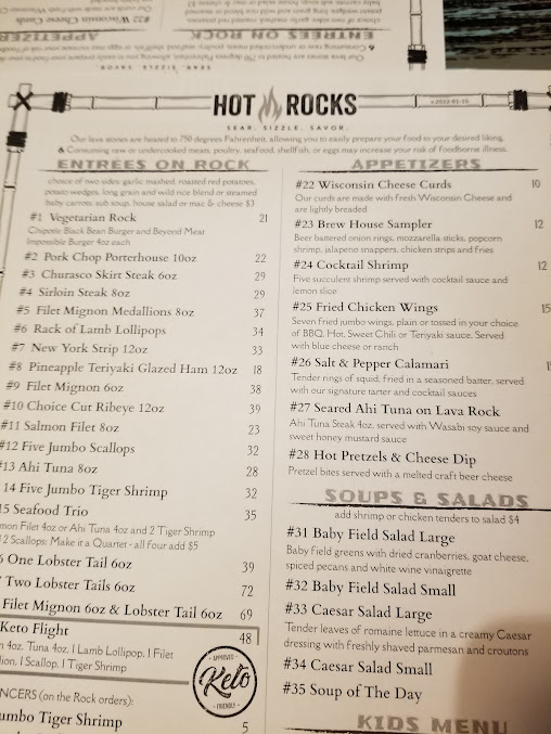 Menu Hot Rocks Sear Sizzle Savor - 9
