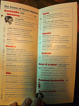 Menu House Of Found Objects - 9