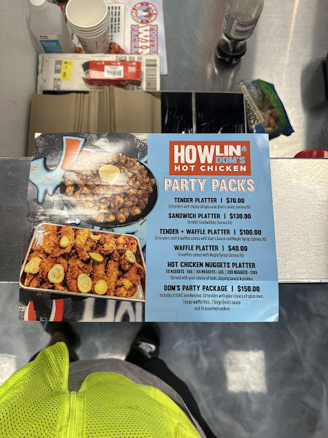 Menu Howlin Doms Hot Chicken - 2