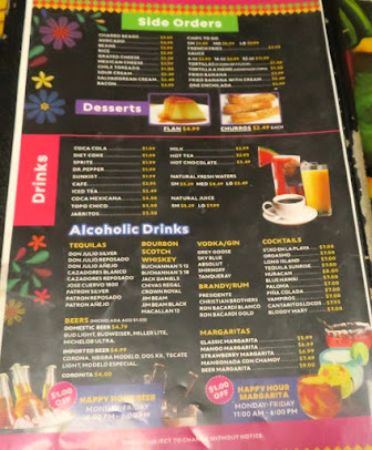 Menu Huasteca Mexican Grill - 9