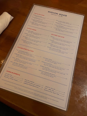 Menu Hudson House - 1