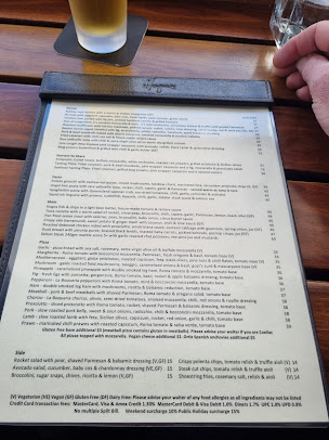 Menu Hugos Manly - 2
