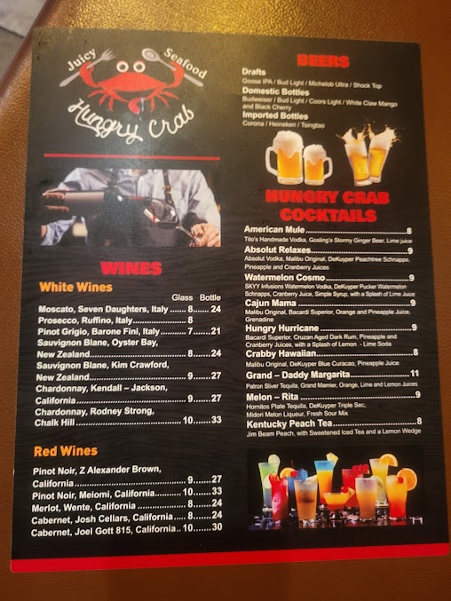 Menu Hungry Crab Tampa Juicy Seafood Bar - 5
