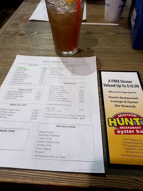 Menu Hunts Seafood Restaurant Oyster Bar - 6