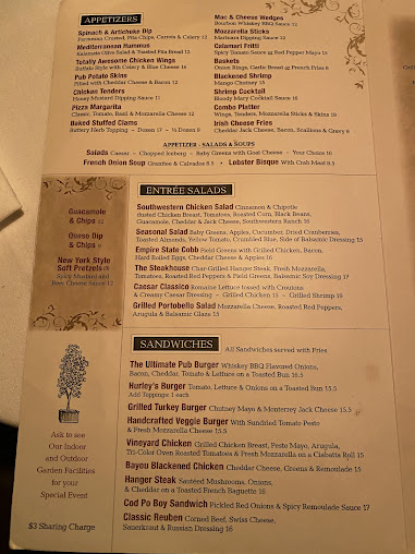 Menu Hurley's Restaurant & Bar - 9