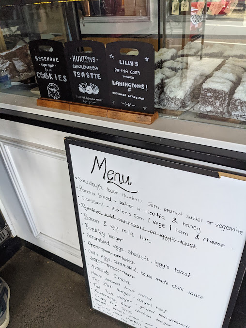 Menu Huxton's At Bronte - 1