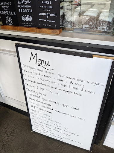 Menu Huxton's At Bronte - 4