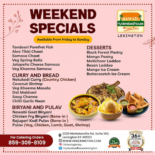 Menu Hyderabad House Lexington Indian Cuisine - 4
