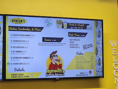 Menu Hynsons Classic Burgers Edmond - 6