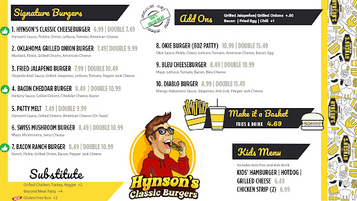 Menu Hynsons Classic Burgers Edmond - 7
