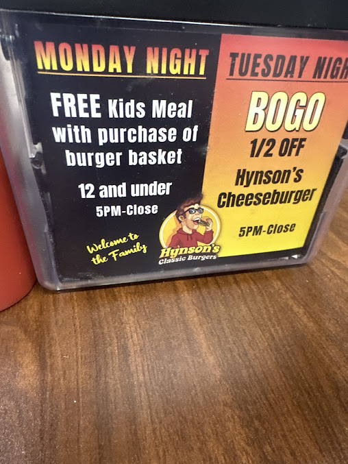 Menu Hynsons Classic Burgers Edmond - 9