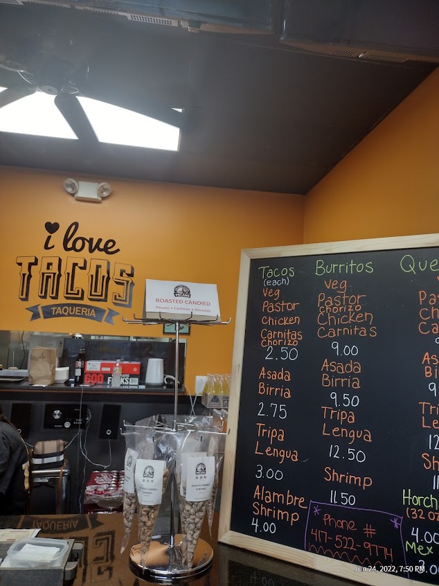 Menu I Love Tacos Taqueria - 8
