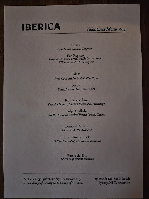 Menu Iberica - 1