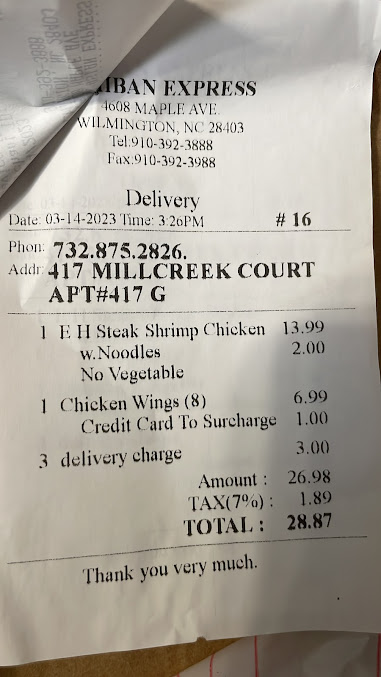Menu Ichiban Express Hibachi Grill - 0