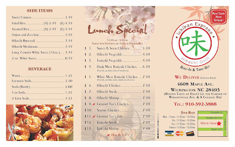 Menu Ichiban Express Hibachi Grill - 1