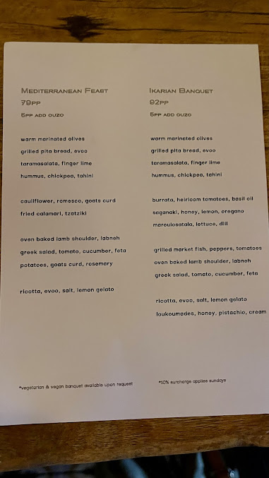Menu Ikaria Bondi - 3