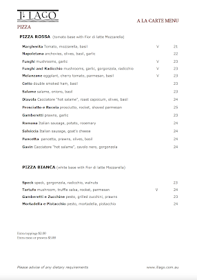 Menu Il Lago Italian - 2