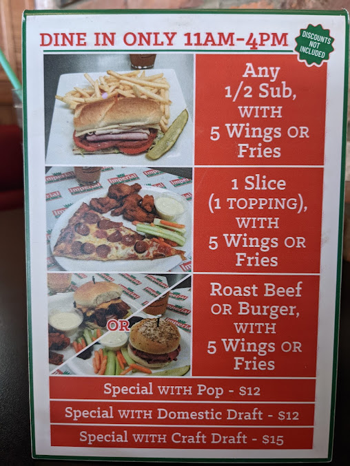 Menu Imperial Pizza - Abbott Road - 7
