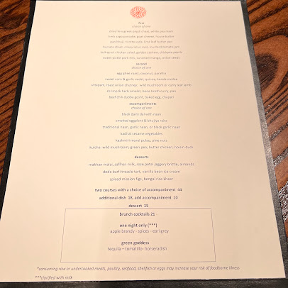 Menu Indian Accent - 7