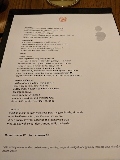 Menu Indian Accent - 9