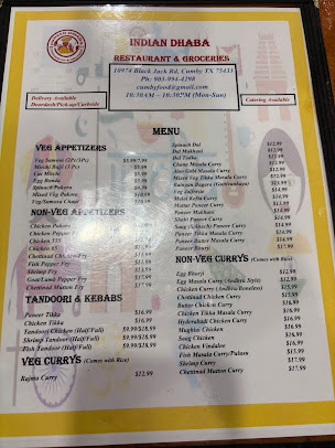 Menu Indian Dhaba Restaurant Groceries - 2