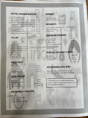Menu Indian Dhaba Restaurant Groceries - 3