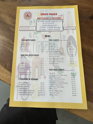 Menu Indian Dhaba Restaurant Groceries - 4