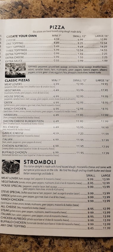 Menu Inman House Of Pizza - 9