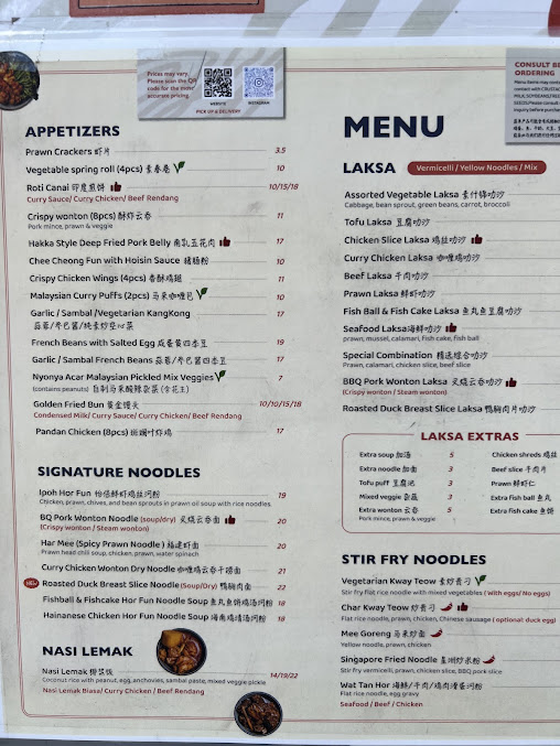 Menu Into Laksa Mascot - 7