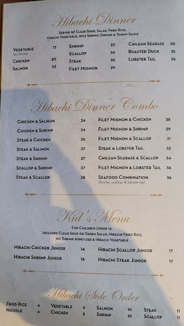Menu Iron Chef Of Newburgh - 1