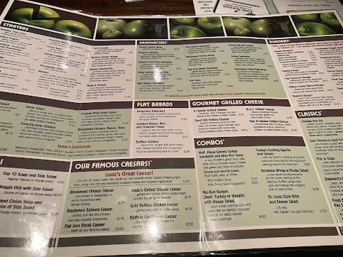 Menu Isaac Newtons Bar Restaurant - 4
