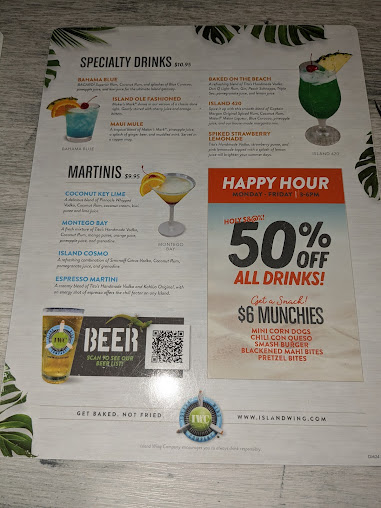Menu Island Wing Company Hunters Creek - 5