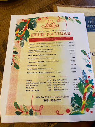 Menu Islas Canarias Cafe, Restaurant & Bakery - 3